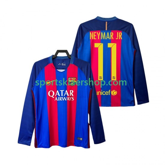 FC Barcelona drakt Neymar JR 11 2016 2017 Retro Hjemmetrøye Lang erm , Herre