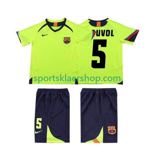 FC Barcelona drakt PUVDL 5 2005 Retro Bortetrøye Kort erm 2006 , Barnesett