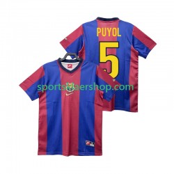 FC Barcelona drakt PUYOL 5 1998 Retro Hjemmetrøye Kort erm 1999 , Herre