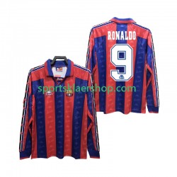 FC Barcelona drakt RONALDO 9 1996 1997 Retro Hjemmetrøye Lang erm , Herre