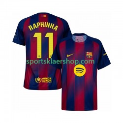 FC Barcelona drakt Raphinha 11 Hjemmetrøye Kort erm 2025-2026 , Herre