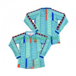 FC Barcelona drakt 1996 1997 Retro Bortetrøye Lang erm , Herre FC Barcelona drakt 1996 1997 Retro Bortetrøye Lang erm , Herre