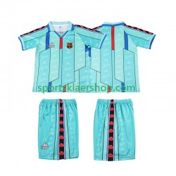 FC Barcelona drakt 1996 1997 Retro Bortetrøye Kort erm , Barnesett FC Barcelona drakt 1996 1997 Retro Bortetrøye Kort erm , Barnesett