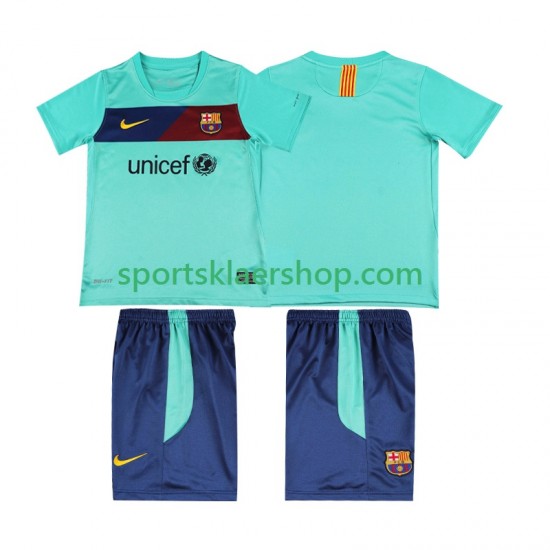 FC Barcelona drakt Retro Bortetrøye Kort erm 2010 2011 , Barnesett