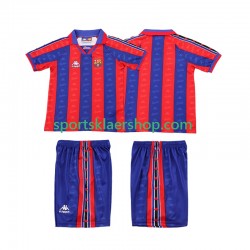 FC Barcelona drakt 1996 1997 Retro Hjemmetrøye Kort erm , Barnesett FC Barcelona drakt 1996 1997 Retro Hjemmetrøye Kort erm , Barnesett