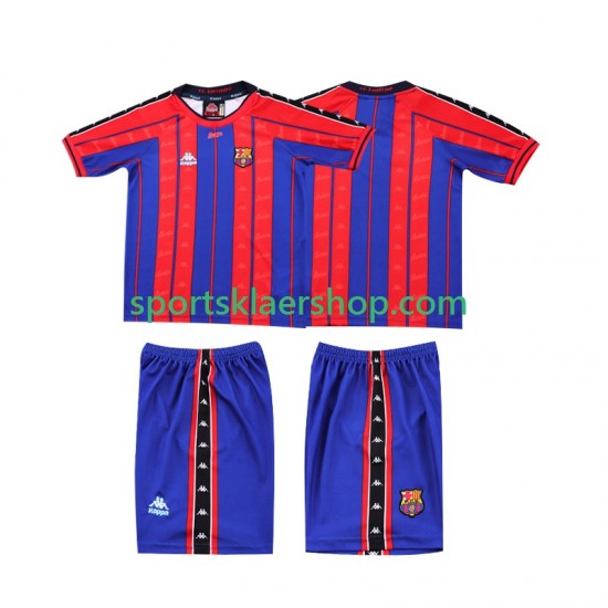 FC Barcelona drakt 1997 1998 Retro Hjemmetrøye Kort erm , Barnesett