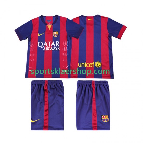 FC Barcelona drakt 2014 2015 Retro Hjemmetrøye Kort erm , Barnesett