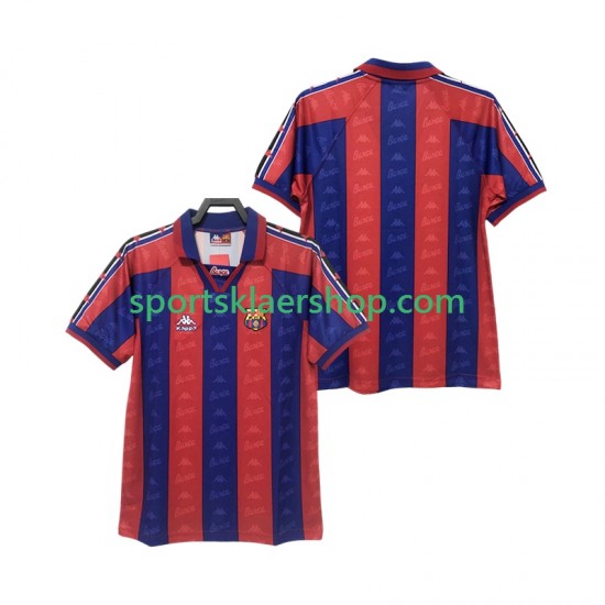 FC Barcelona drakt 1996 1997 Retro Hjemmetrøye Kort erm , Herre