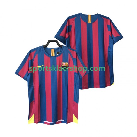 FC Barcelona drakt 2005 Retro Hjemmetrøye Kort erm 2006 , Herre