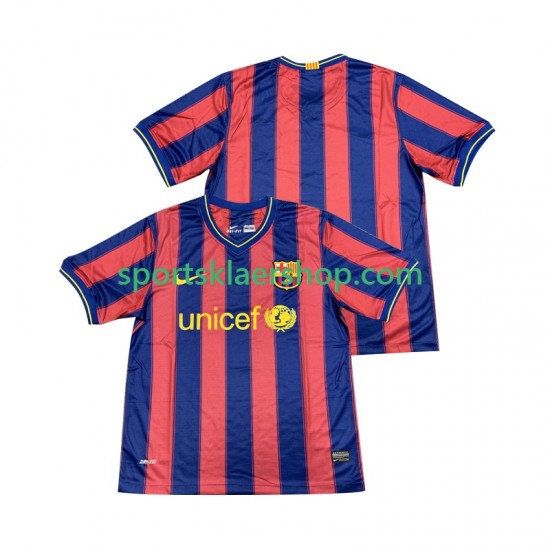 FC Barcelona drakt 2009 Retro Hjemmetrøye Kort erm 2010 , Herre