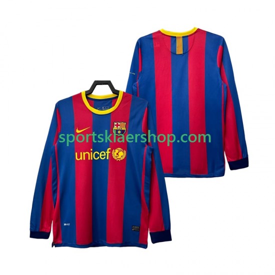 FC Barcelona drakt Retro Hjemmetrøye Lang erm 2010 2011 , Herre
