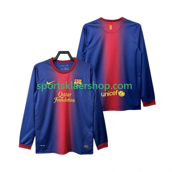 FC Barcelona drakt 2012 2013 Retro Hjemmetrøye Lang erm , Herre