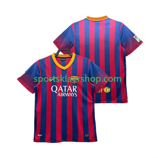 FC Barcelona drakt 2013 2014 Retro Hjemmetrøye Kort erm , Herre