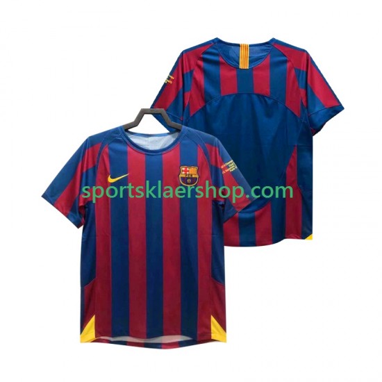 FC Barcelona drakt Champions League 2005 Retro Hjemmetrøye Kort erm 2006 , Herre