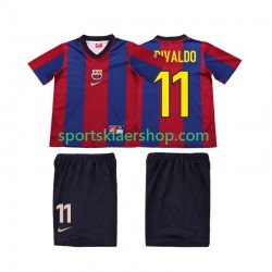 FC Barcelona drakt Ronaldo 11 1998 Retro Hjemmetrøye Kort erm 1999 , Barnesett