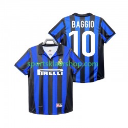 Inter Milan drakt BAGGIO 10 1998 Retro Hjemmetrøye Kort erm 1999 , Herre