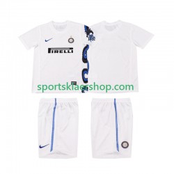 Inter Milan drakt Retro Bortetrøye Kort erm 2010 2011 , Barnesett
