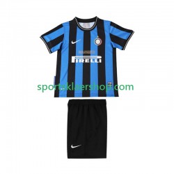 Inter Milan drakt 2009 Retro Hjemmetrøye Kort erm 2010 , Barnesett