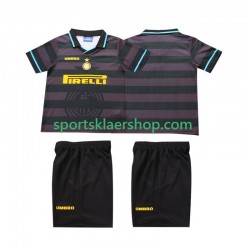 Inter Milan drakt 1997 1998 Retro Tredjetrøye Kort erm , Barnesett