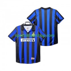 Inter Milan drakt 1998 Retro Hjemmetrøye Kort erm 1999 , Herre
