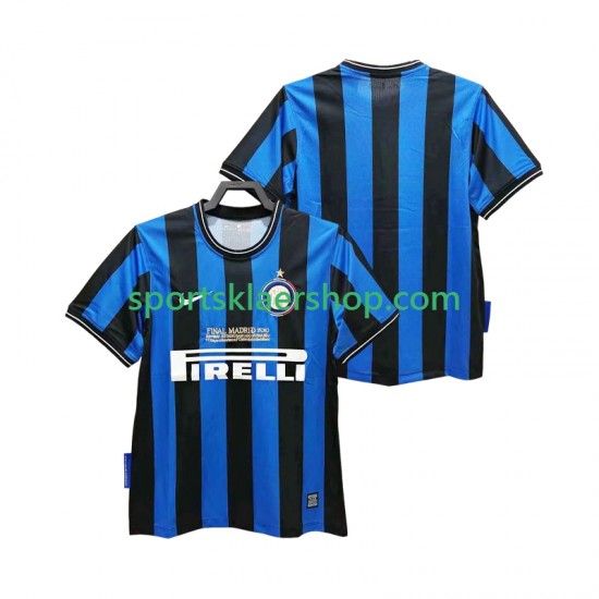 Inter Milan drakt 2009 Retro Hjemmetrøye Kort erm 2010 , Herre