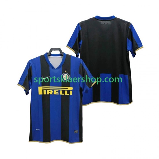 Inter Milan drakt Champions League 2009 Retro Hjemmetrøye Kort erm 2008 , Herre