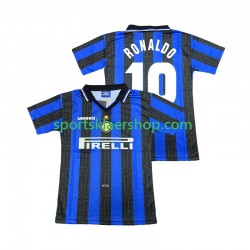 Inter Milan drakt Ronaldo 10 1997 1998 Retro Hjemmetrøye Kort erm , Herre