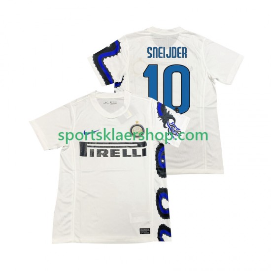 Inter Milan drakt SNEIJDER 10 Retro Bortetrøye Kort erm 2010 2011 , Herre