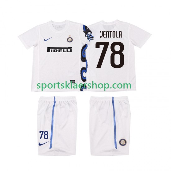 Inter Milan drakt VENTOLA 78 Retro Bortetrøye Kort erm 2010 2011 , Barnesett