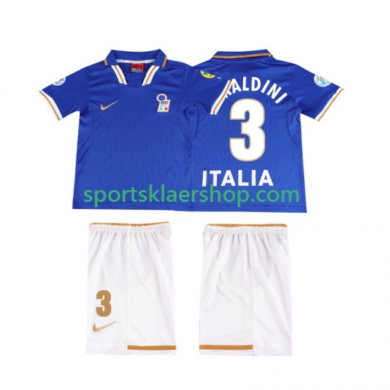 Italia drakt MALDINI 3 1996 Retro Hjemmetrøye Kort erm , Barnesett
