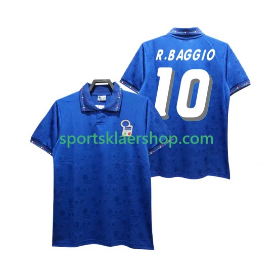 Italia drakt Roberto Baggio 10 Retro Hjemmetrøye Kort erm 1994 , Herre