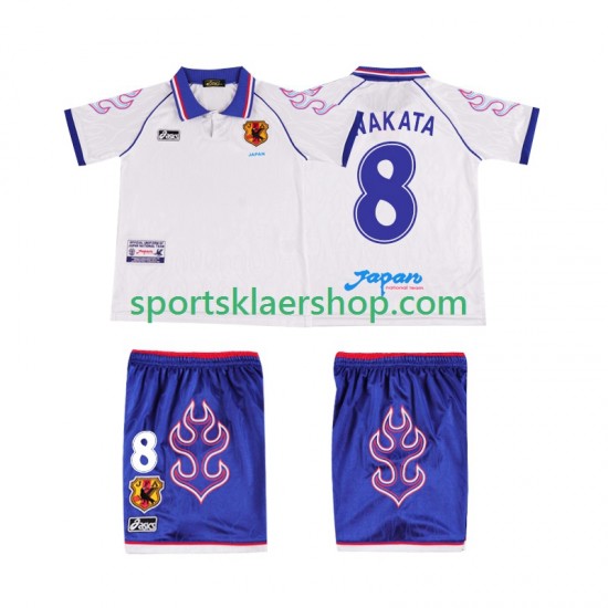 Japan drakt NAKATA 8 1998 Retro Bortetrøye Kort erm , Barnesett