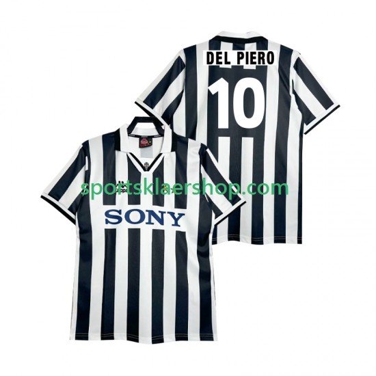 Juventus drakt DEL PIERO 10 1995 1996 Retro Hjemmetrøye Kort erm , Herre
