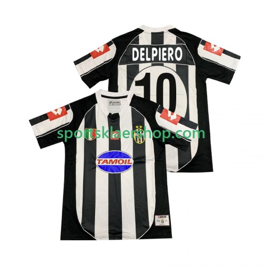 Juventus drakt DEL PIERO 10 2002 2003 Retro Hjemmetrøye Kort erm , Herre