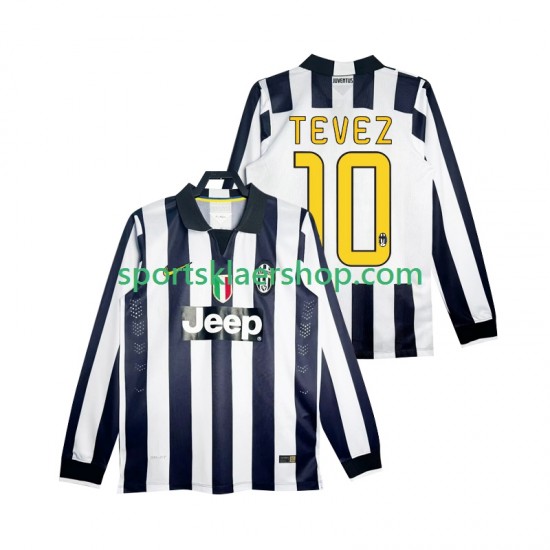 Juventus drakt TEVEZ 10 2014 2015 Retro Hjemmetrøye Lang erm , Herre