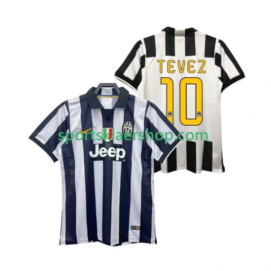 Juventus drakt TEVEZ 10 2014 2015 Retro Hjemmetrøye Kort erm , Herre