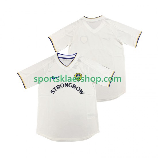 Leeds United drakt 2000 2001 Retro Hjemmetrøye Kort erm , Herre
