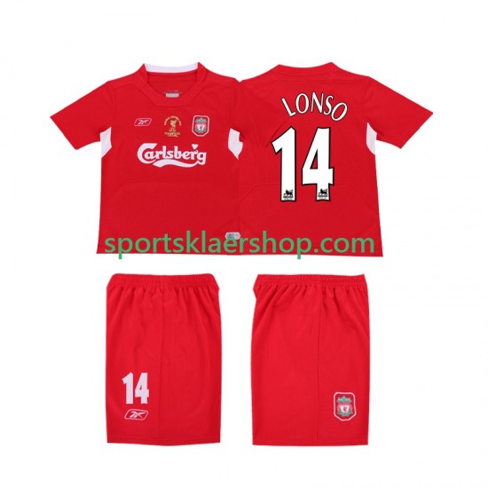 Liverpool drakt ALONSO 14 LWP 2005 Retro Hjemmetrøye Kort erm 2004 , Herre