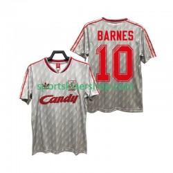 Liverpool drakt BARNES 10 1989 1991 Retro Bortetrøye Kort erm , Herre