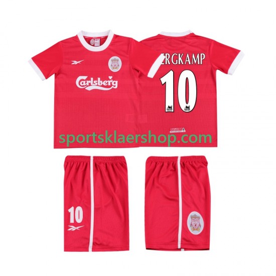 Liverpool drakt BERGKAMP 10 LWP 1997 1998 Retro Hjemmetrøye Kort erm , Barnesett