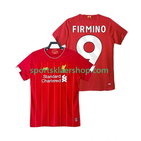 Liverpool drakt FIRMINO 9 2019 2020 Retro Hjemmetrøye Kort erm , Herre
