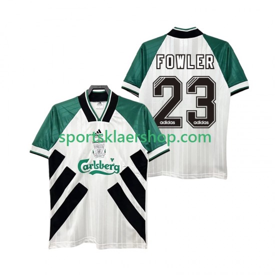 Liverpool drakt FOWLER 23 1993 1995 Retro Bortetrøye Kort erm , Herre