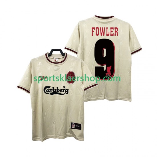 Liverpool drakt FOWLER 9 1996 1997 Retro Bortetrøye Kort erm , Herre
