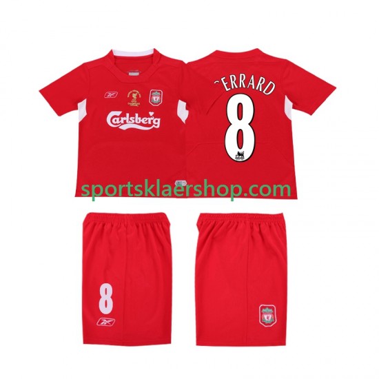 Liverpool drakt GERRARD 8 LWP 2005 Retro Hjemmetrøye Kort erm 2004 , Herre
