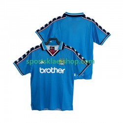 Manchester City drakt 1997 1998 Retro Hjemmetrøye Kort erm , Herre