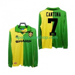 Manchester Utd drakt CANTONA 7 1992 Retro Bortetrøye Lang erm 1994 , Herre