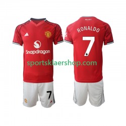 Manchester Utd drakt Cristiano Ronaldo 7 Hjemmetrøye Kort erm 2025-2026 , Barnesett
