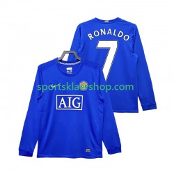 Manchester Utd drakt Cristiano Ronaldo 7 2009 Retro Tredjetrøye Lang erm 2008 , Herre