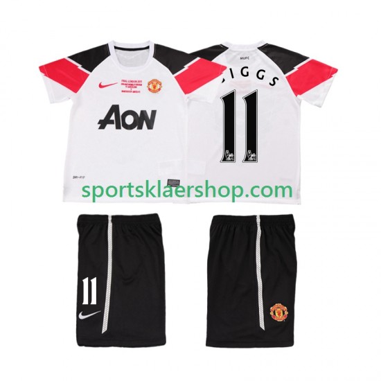 Manchester Utd drakt GIGGS 11 Champions League 2012 Retro Tredjetrøye Kort erm 2011 , Barnesett