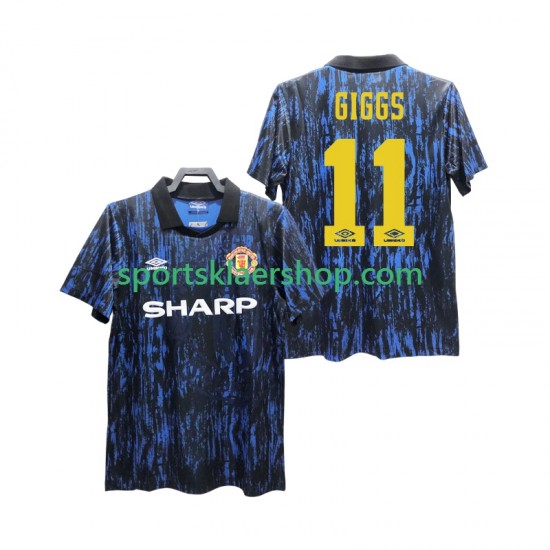 Manchester Utd drakt GIGGS 11 1993 Retro Hjemmetrøye Kort erm , Herre
